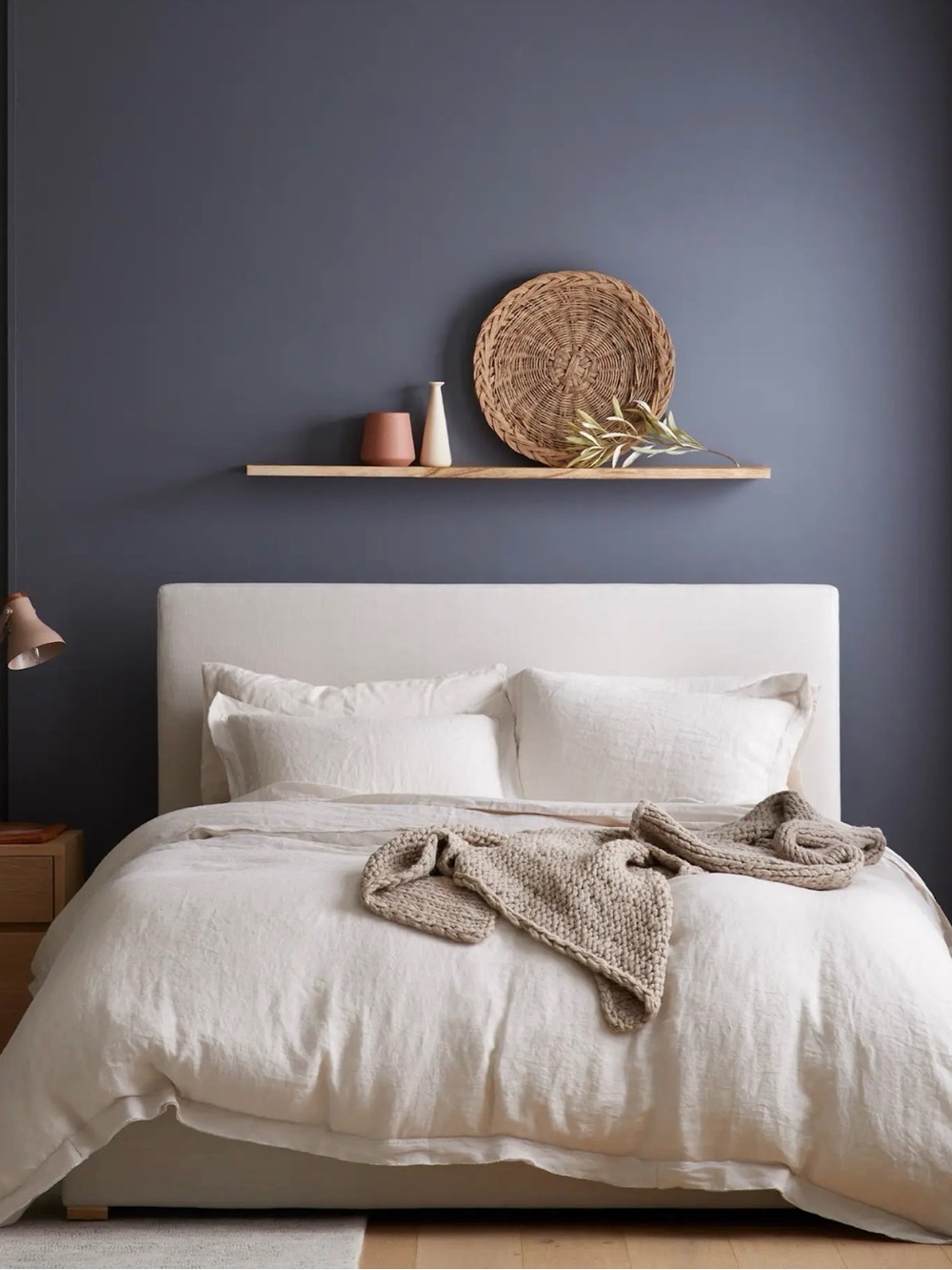 European Linen King/Cal King Double Flange Duvet Cover Set in Sand - Retail $214